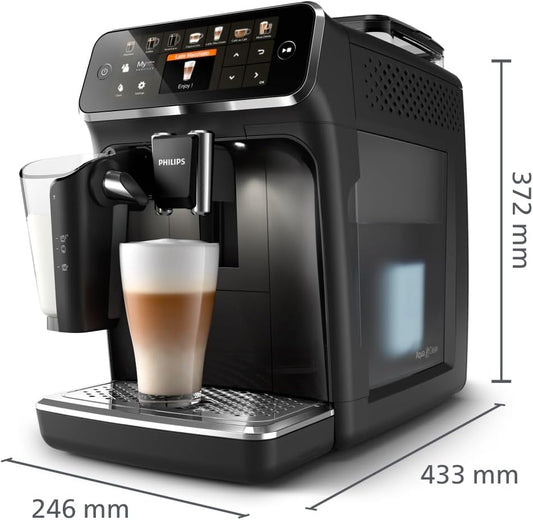 Kaffeevollautomat Serie 5400 EP5441/50 -schnell reinigendes LatteGo,Genießen Sie 12 Getränke, intuitives TFT-Display, anpassbare Kaffeeeinstellungen, erstklassiges Küchendesign